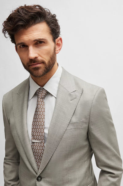 BOSS Camel L-Harvers2pcs PK Suit | Open Grey