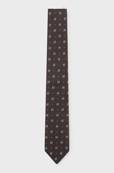 BOSS Silk Tie Micro Pattern