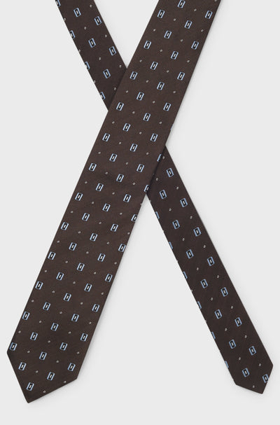 BOSS Silk Tie Micro Pattern