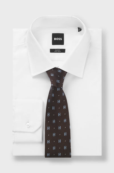 BOSS Silk Tie Micro Pattern