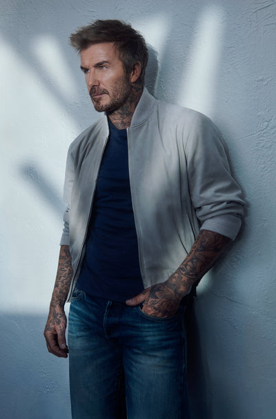 BECKHAM x BOSS Suede Bomber Jacket