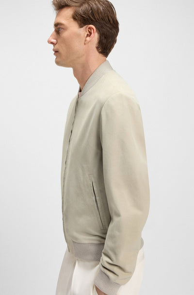 BECKHAM x BOSS Suede Bomber Jacket