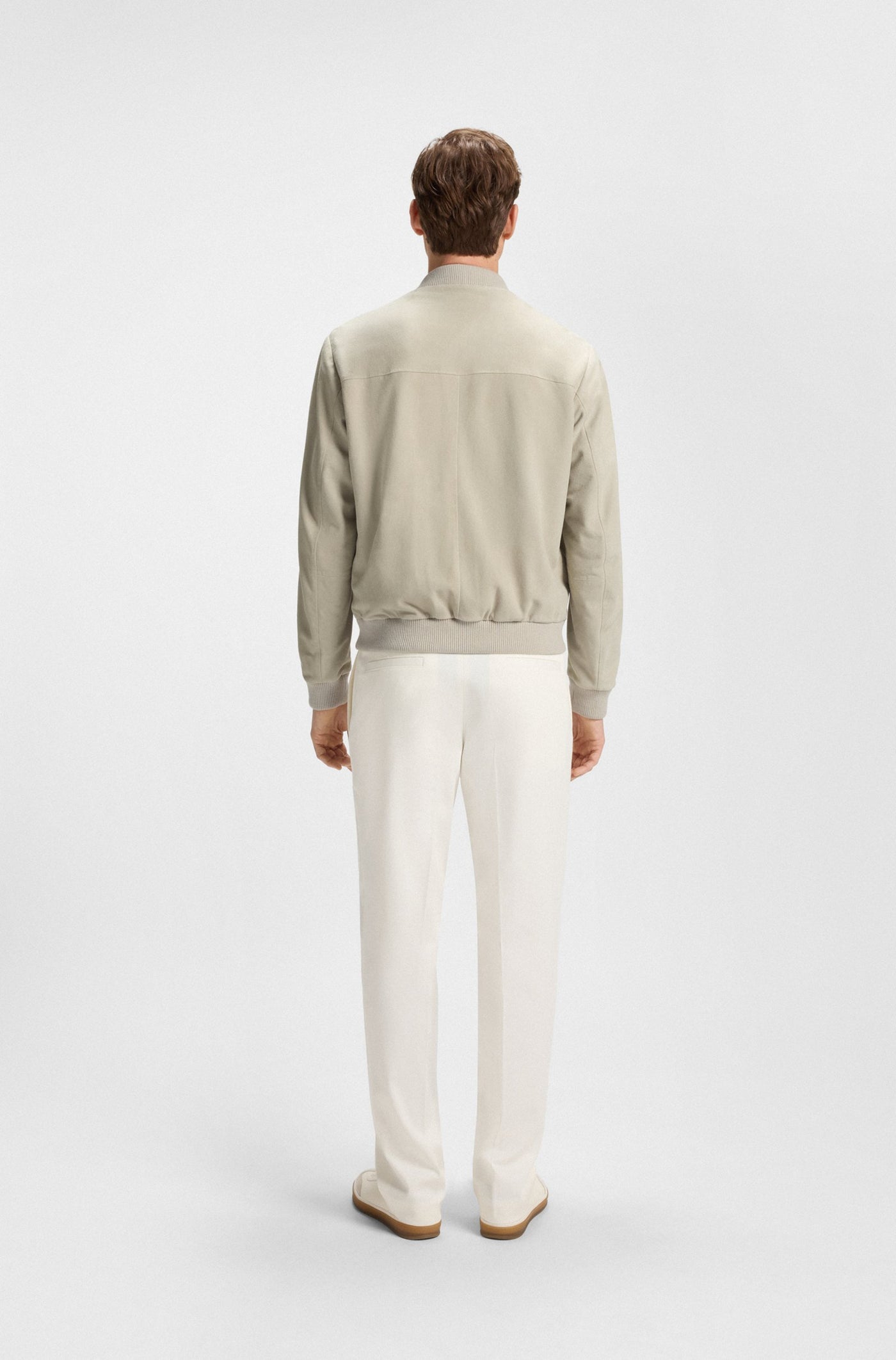 BECKHAM x BOSS Suede Bomber Jacket