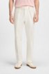 BECKHAM x BOSS Stretch Cotton Pleated Trouser