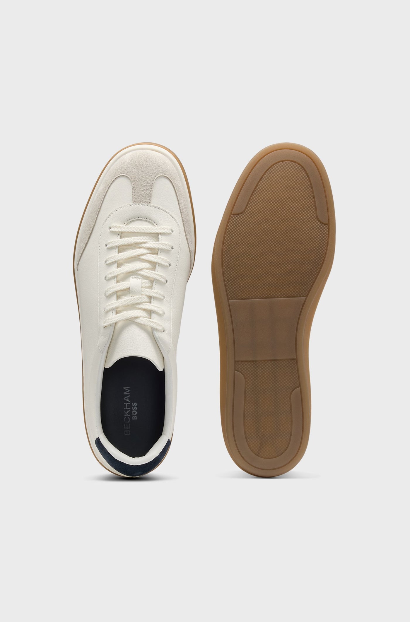 BECKHAM x BOSS Leather Suede Sneaker