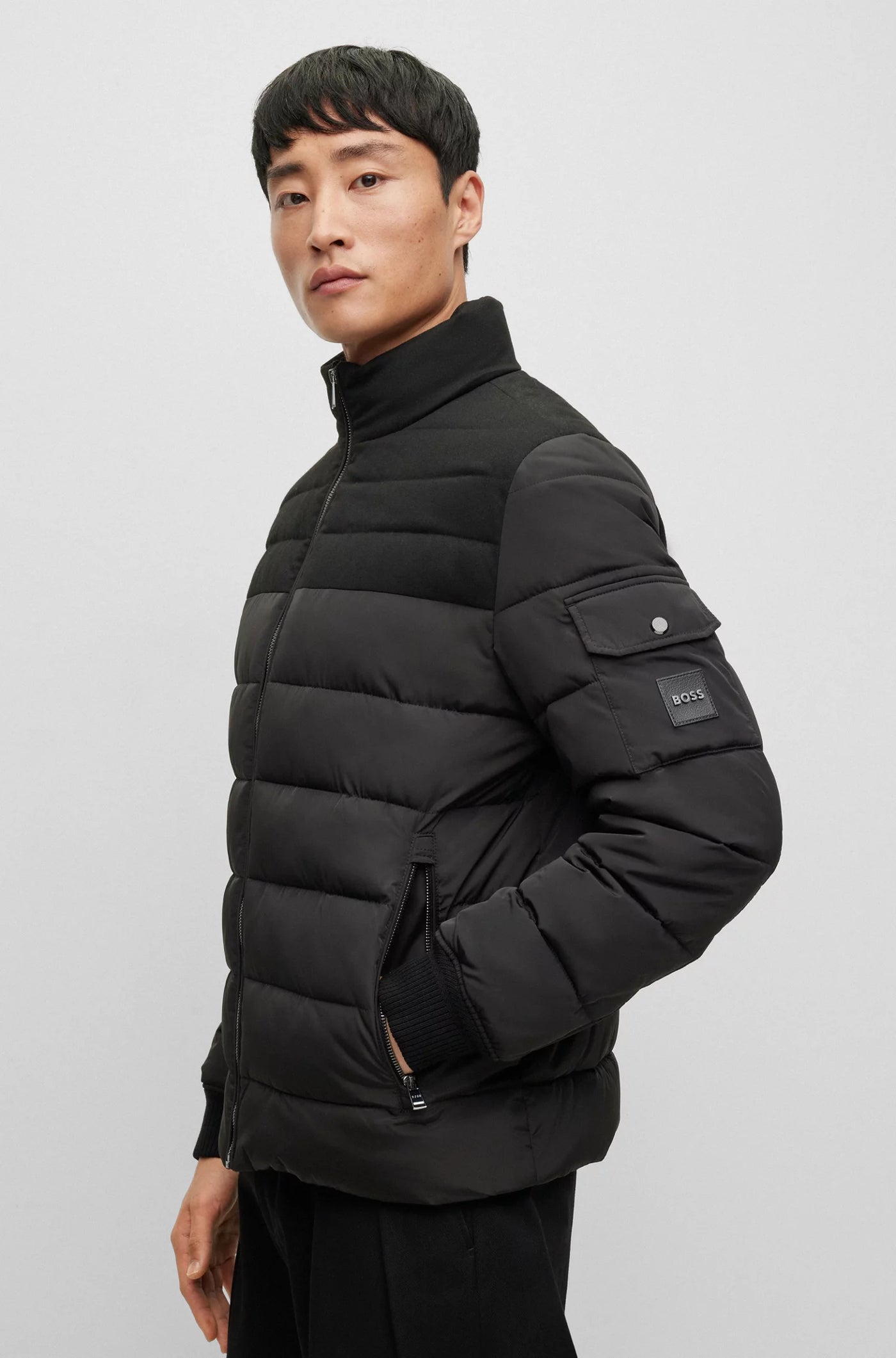 BOSS Water Repellent Cerulio Outwear | Black