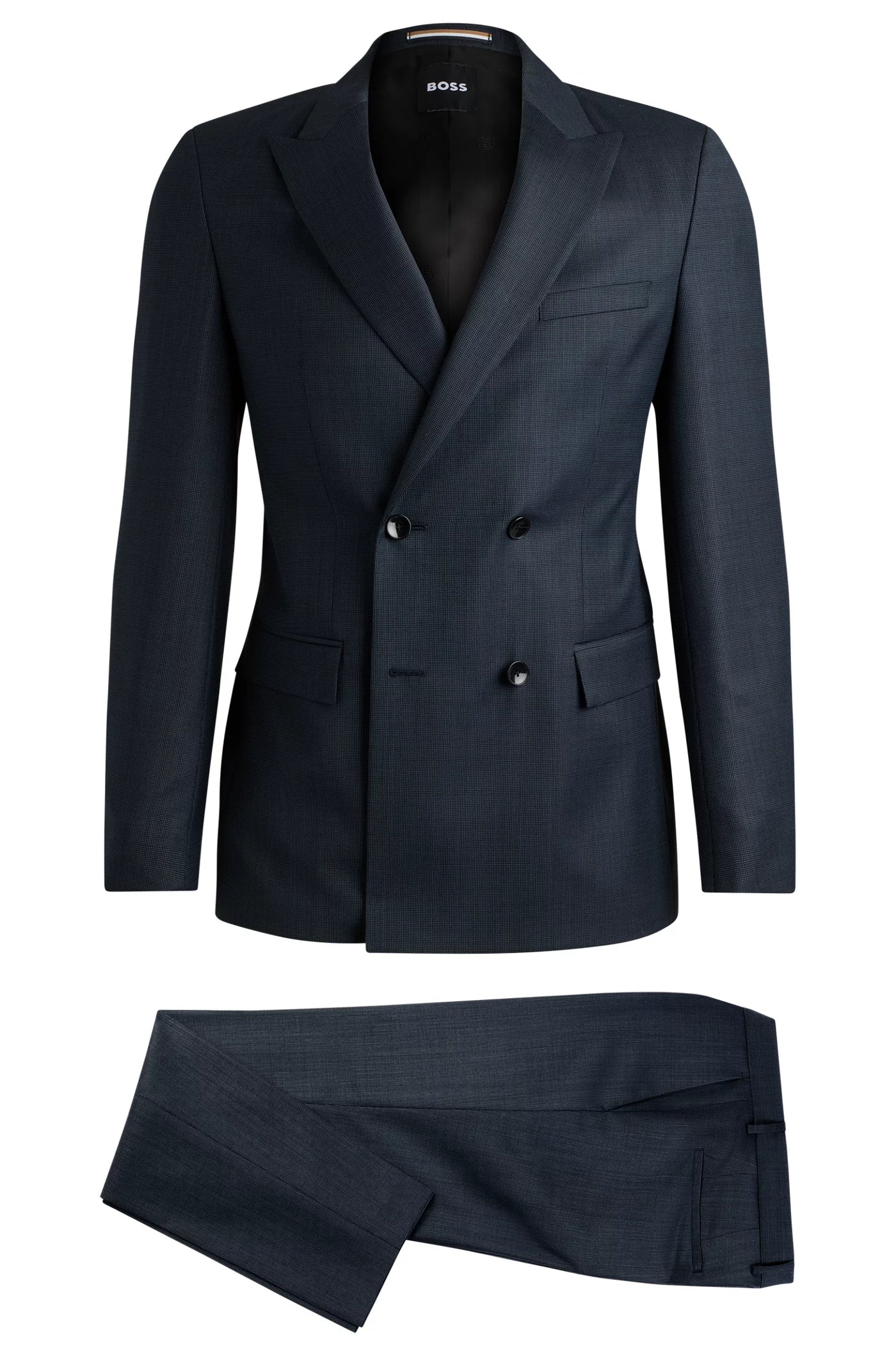 BOSS Slim Fit Double Breasted Suit