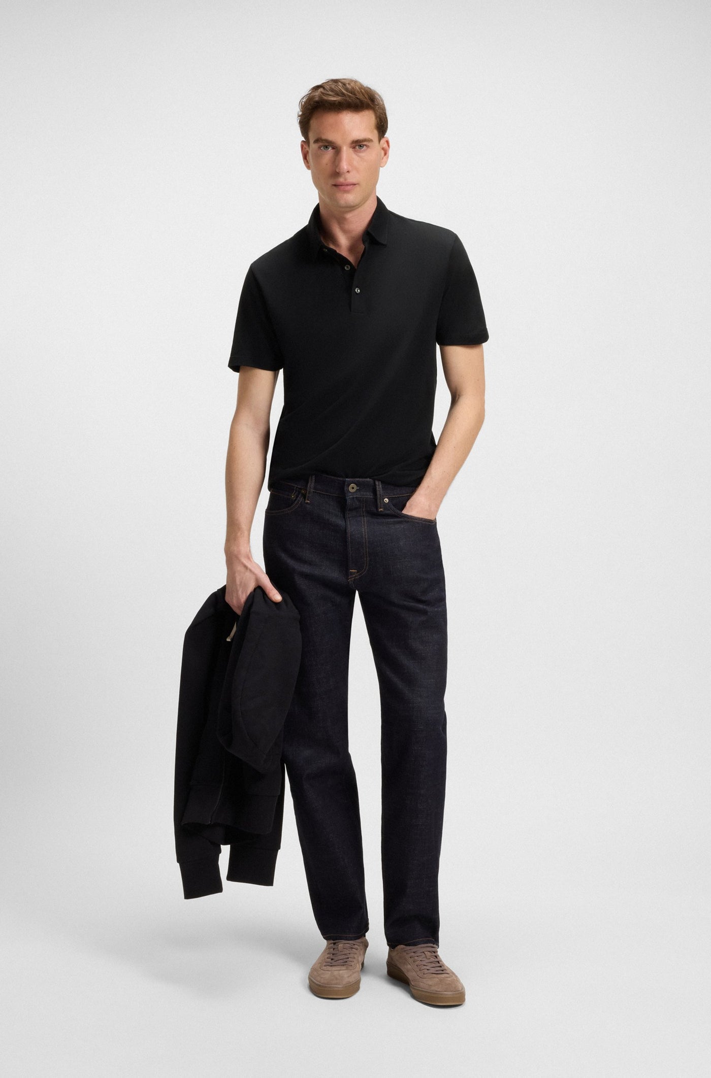 BECKHAM x BOSS Cotton Silk Polo