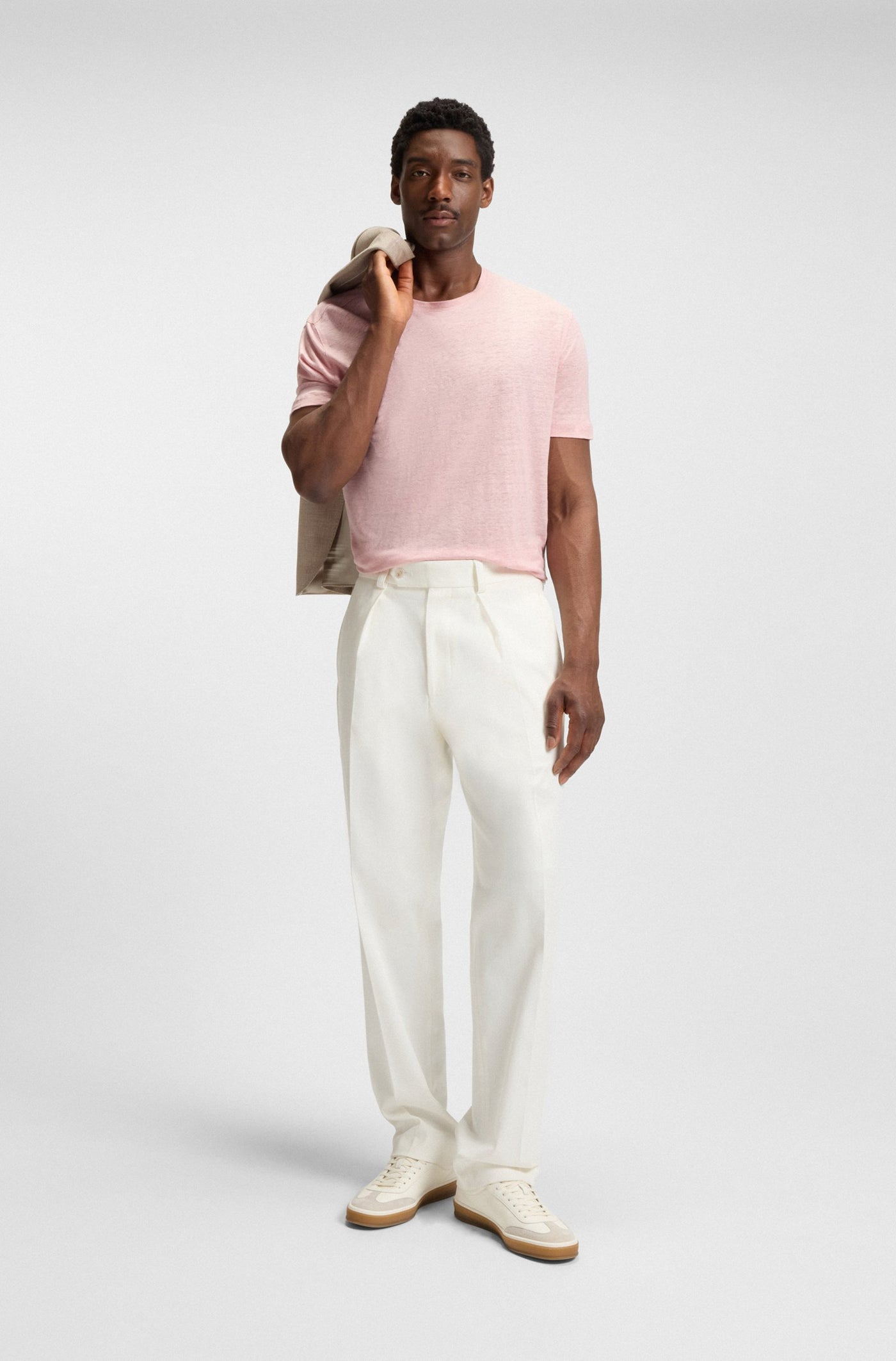 BECKHAM x BOSS Linen T-Shirt