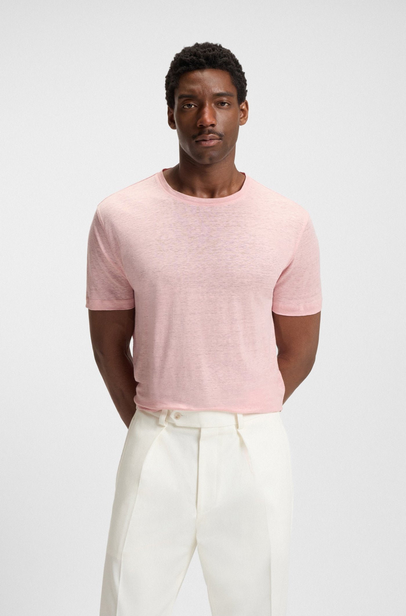 BECKHAM x BOSS Linen T-Shirt