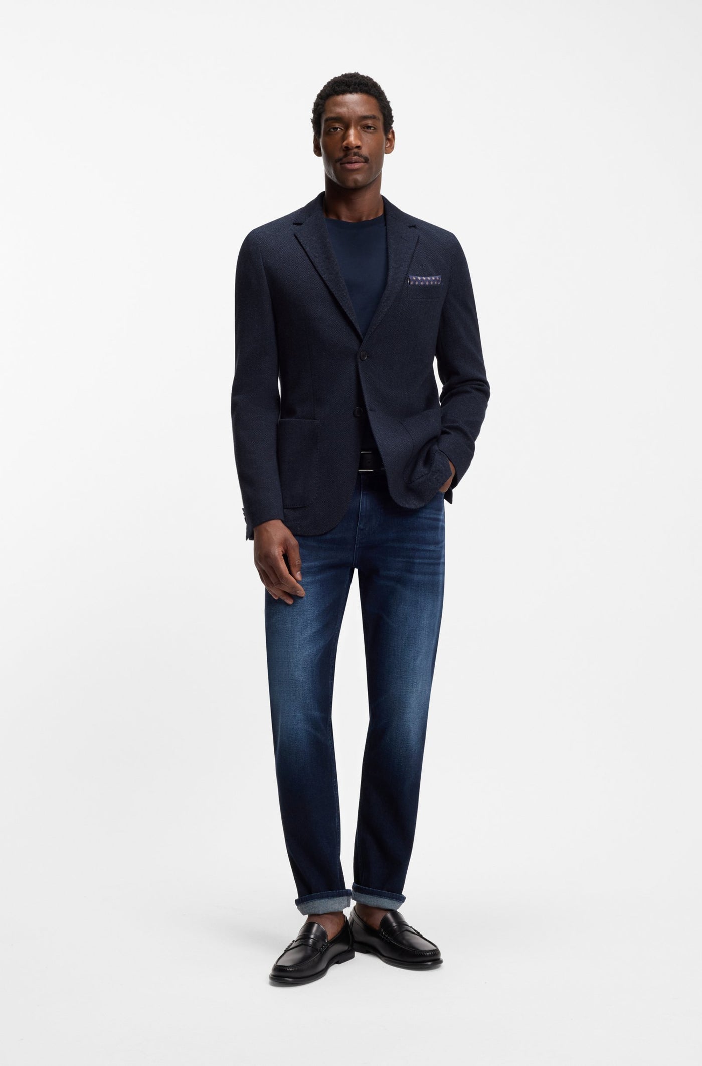 BOSS Herringbone Jersey Jacket