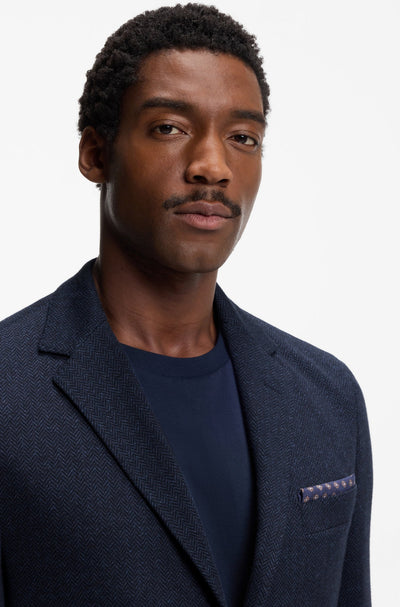 BOSS Herringbone Jersey Jacket