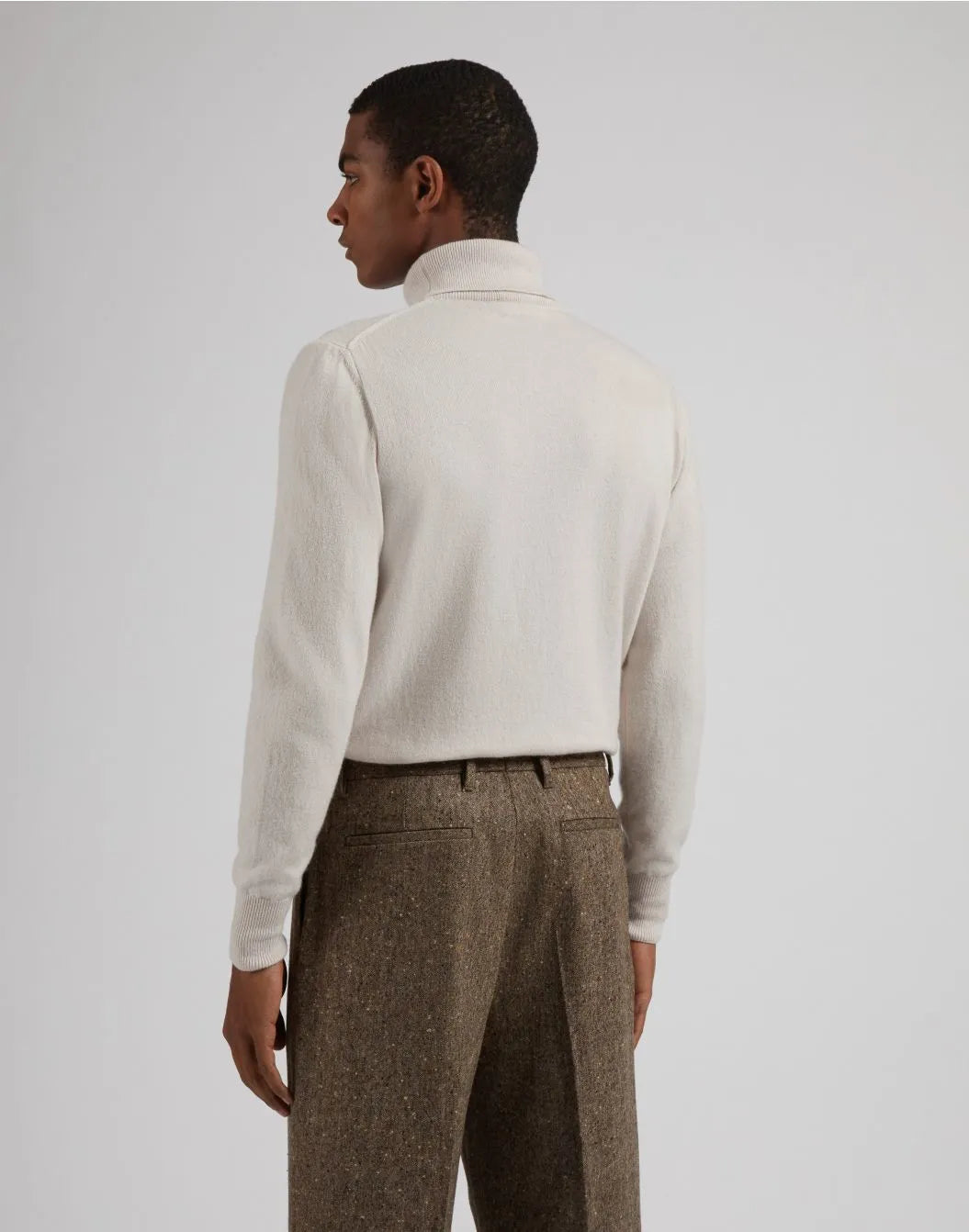 LARDINI Cashmere Turtleneck Sweater | Cream