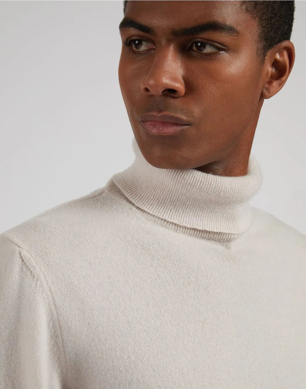 LARDINI Cashmere Turtleneck Sweater | Cream