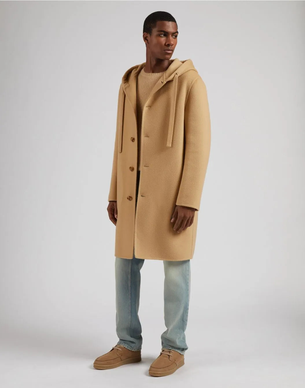 LARDINI Duffle Coat with Hood | Camel