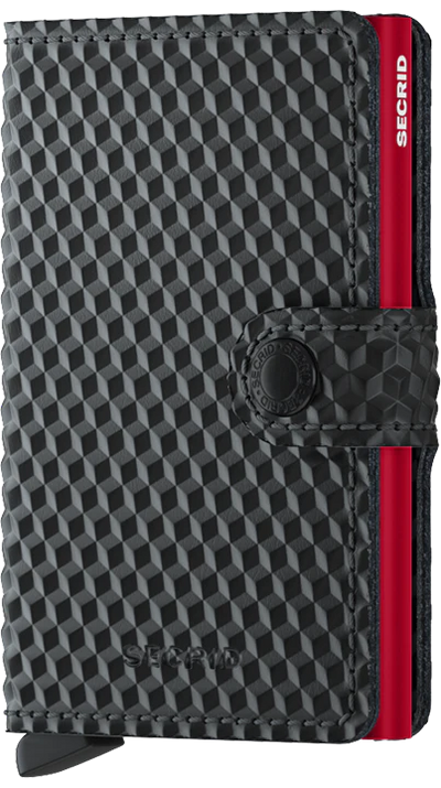 SECRID Miniwallet Cubic | Black-Red