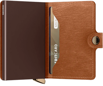 SECRID Premium Slimwallet | Emboss Lines Cognac