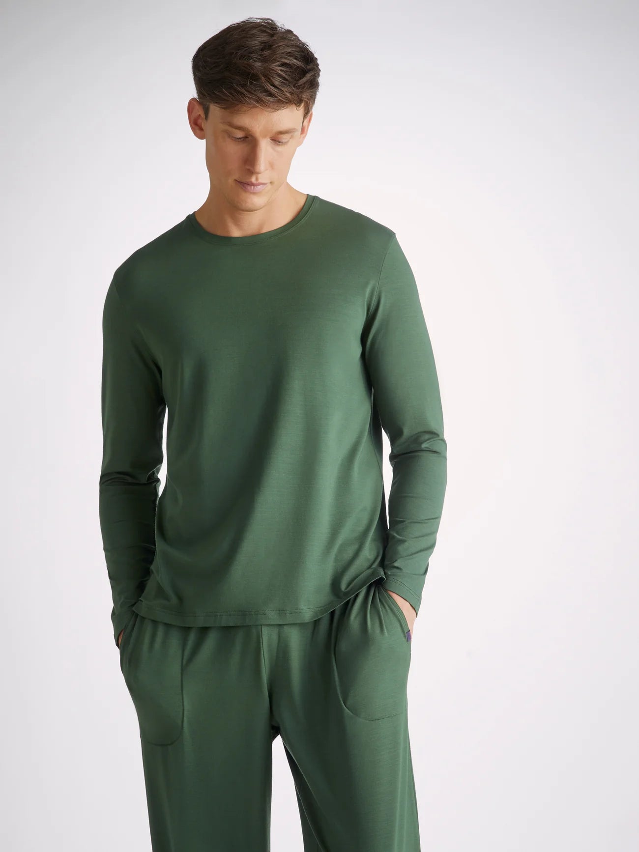 DEREK ROSE Basel  SS T-Shirt | Green