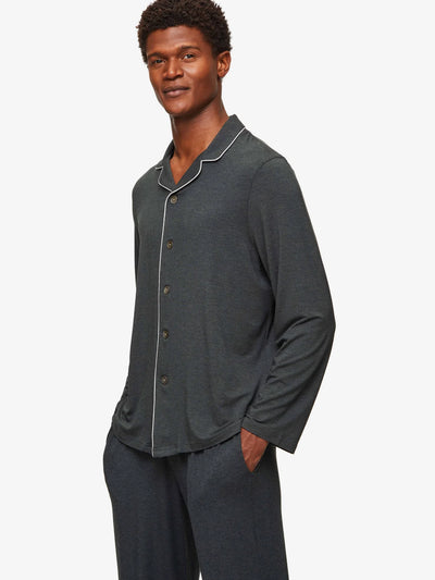 DEREK ROSE Marlow Pyjamas | Anthracite