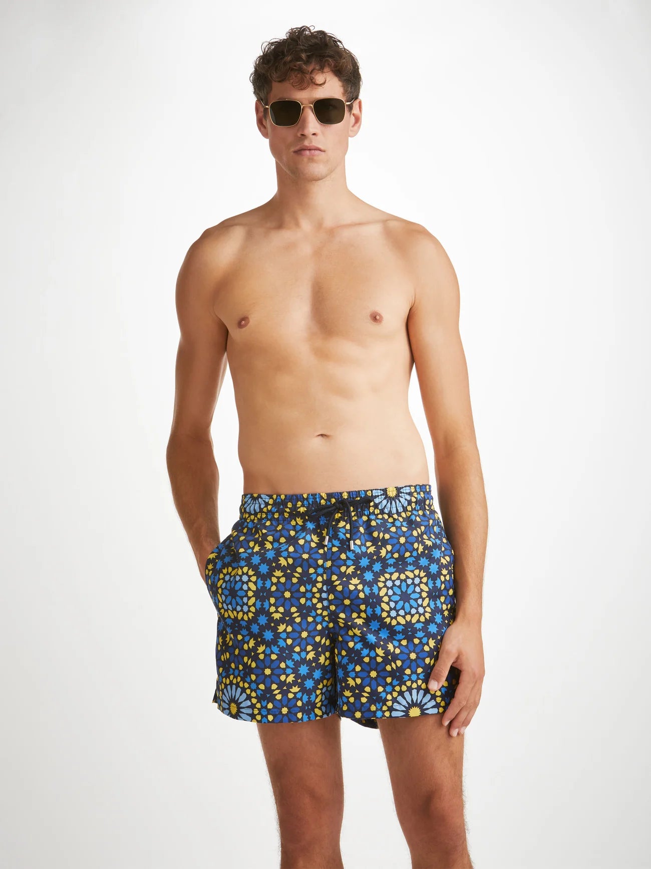 DEREK ROSE Tropez Swim Shorts | Blue