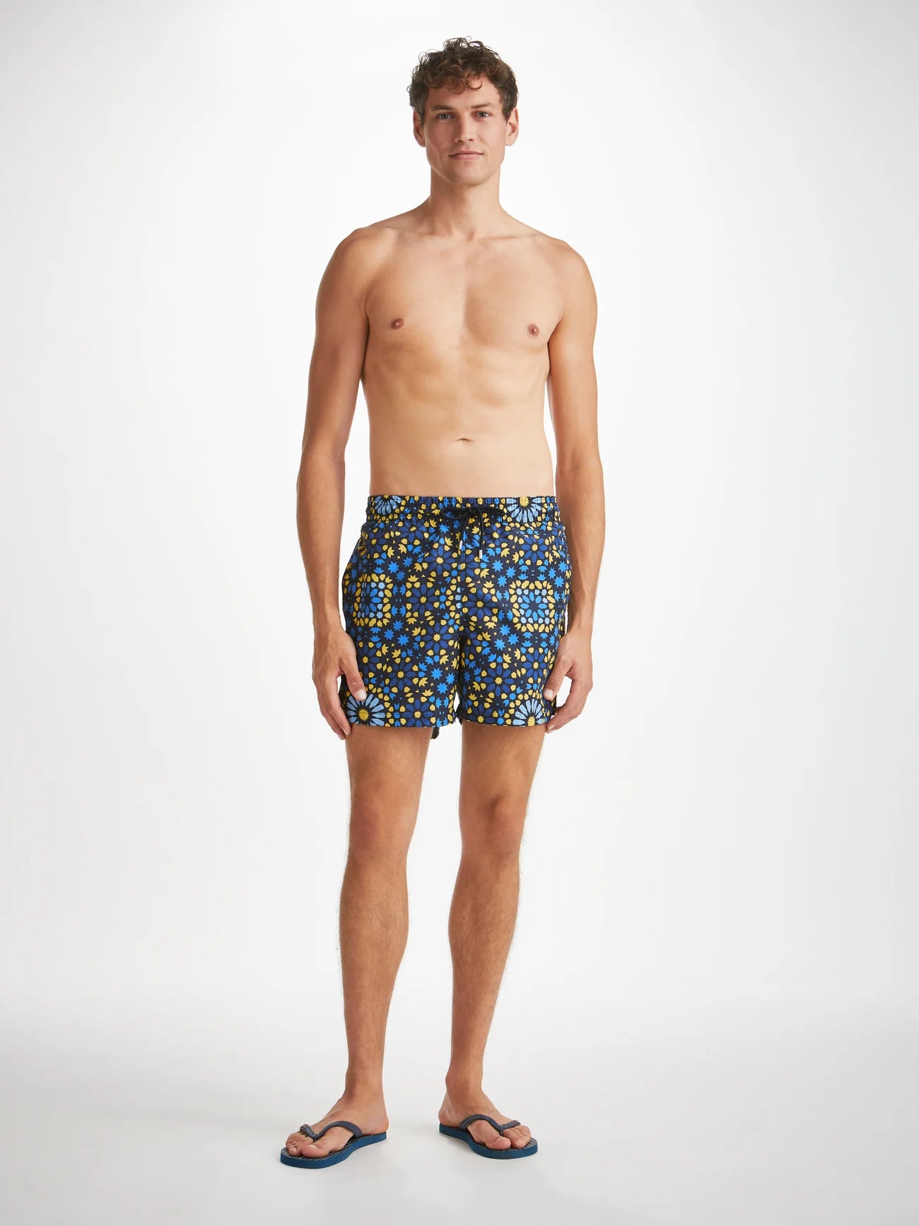 DEREK ROSE Tropez Swim Shorts | Blue