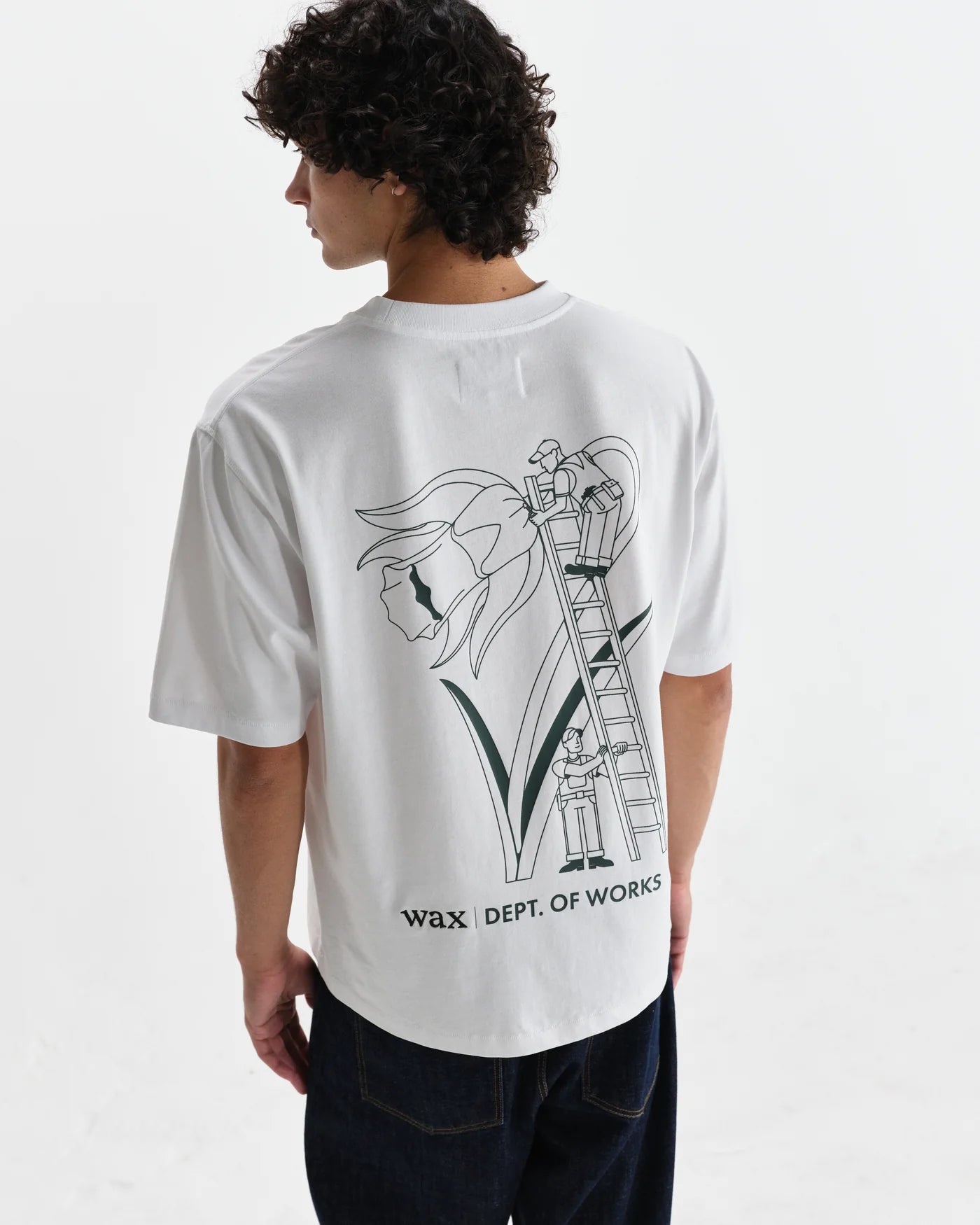 WAX Milton SS Tee | Daffodil Construction White