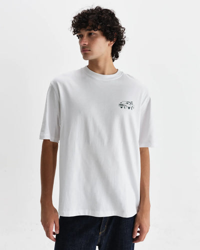 WAX Milton SS Tee | Daffodil Construction White