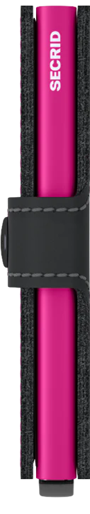SECRID Miniwallet Cubic | Black & Fuchsia