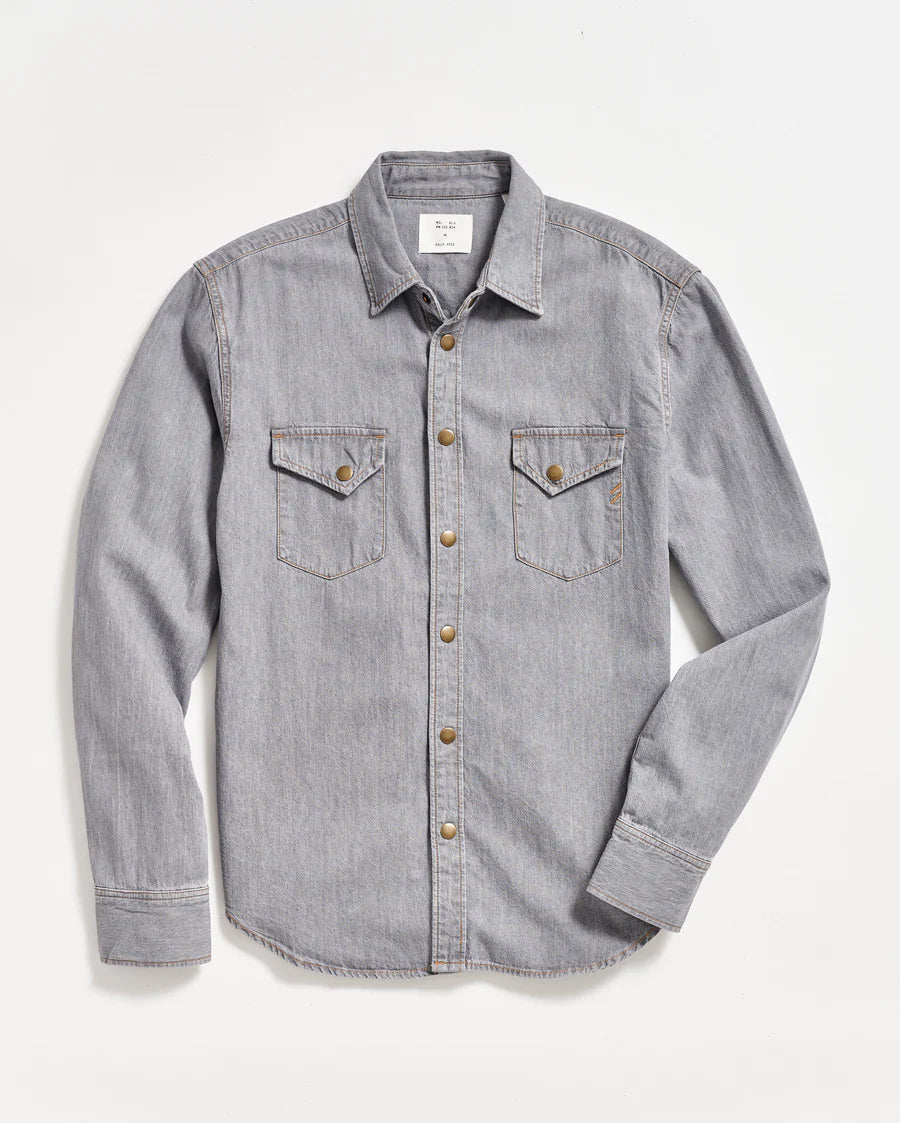 BILLY REID Shoals Denim Shirt | Grey Wash