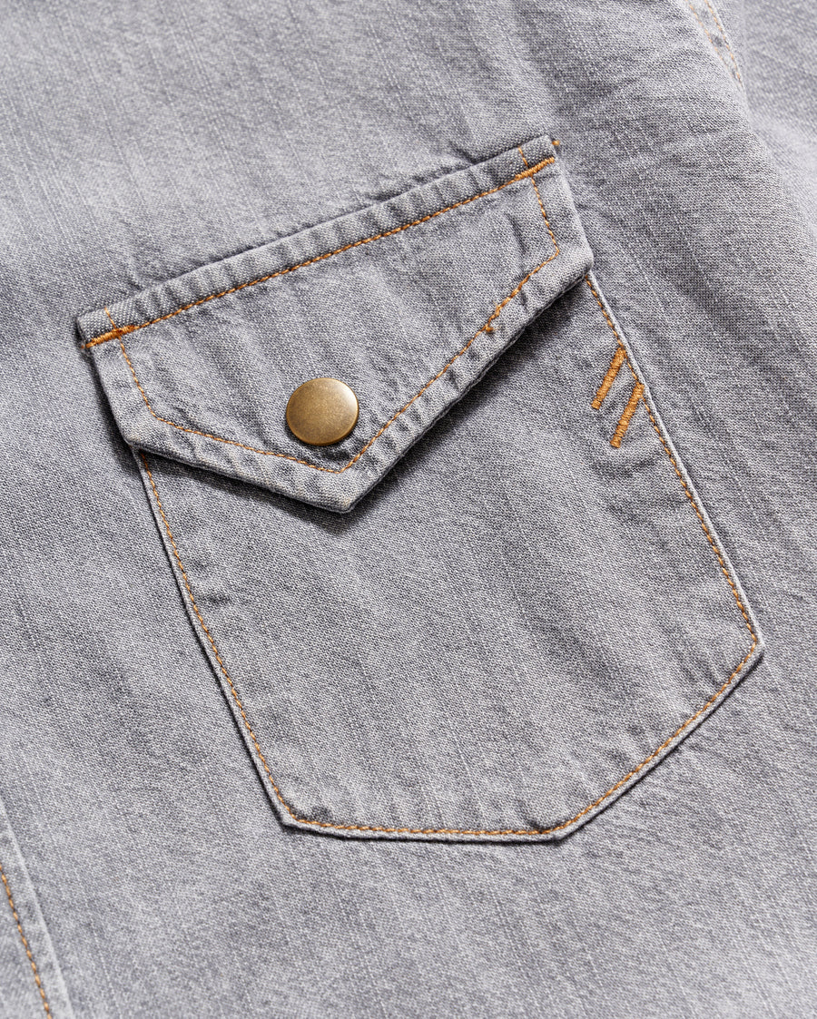 BILLY REID Shoals Denim Shirt | Grey Wash