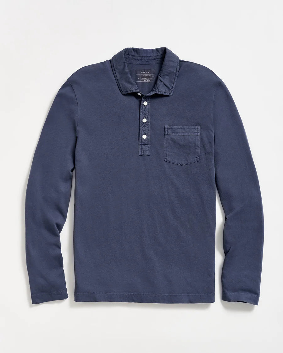 BILLY REID Long Sleeve Pensacola Polo | Navy