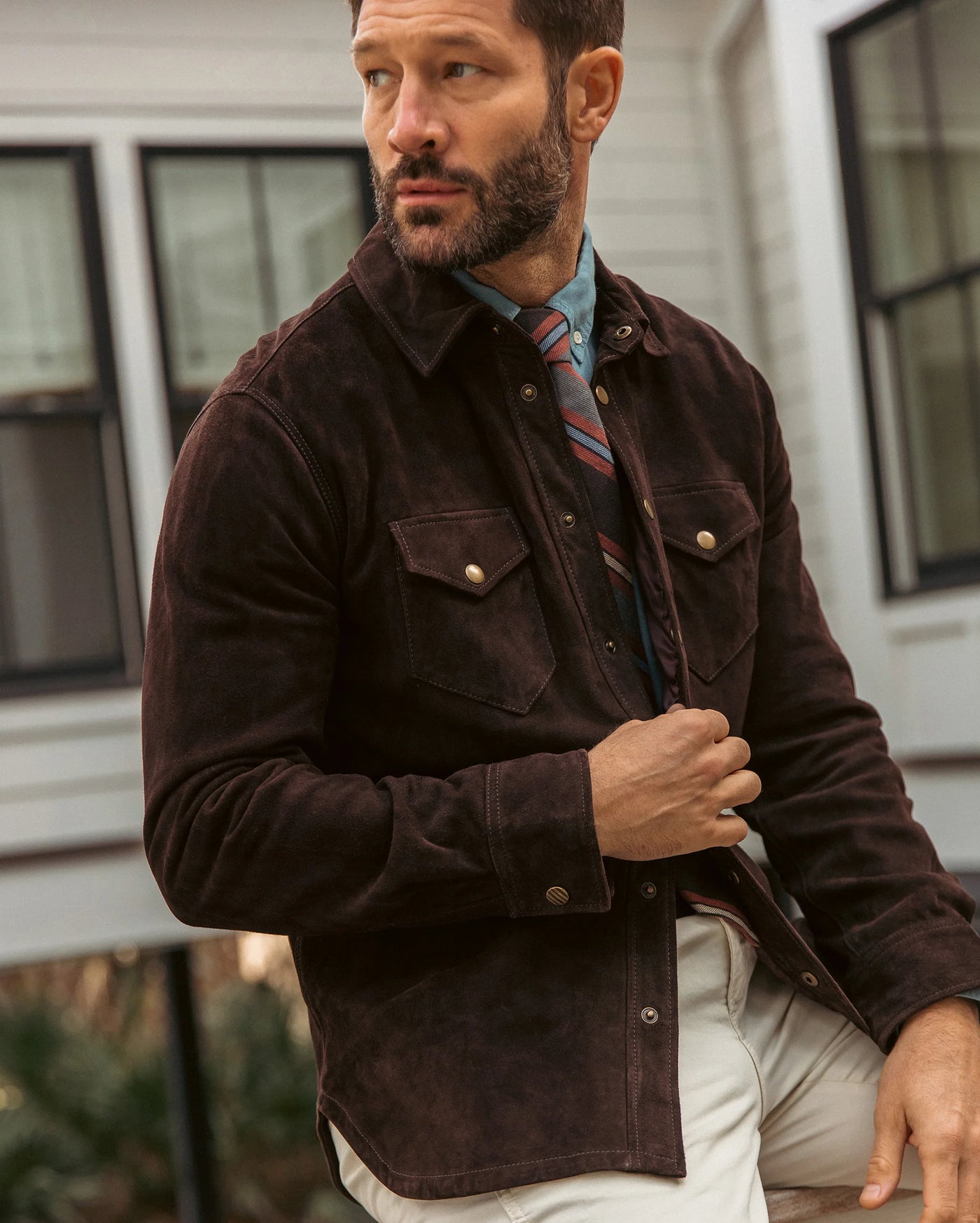 Billy reid suede shop jacket