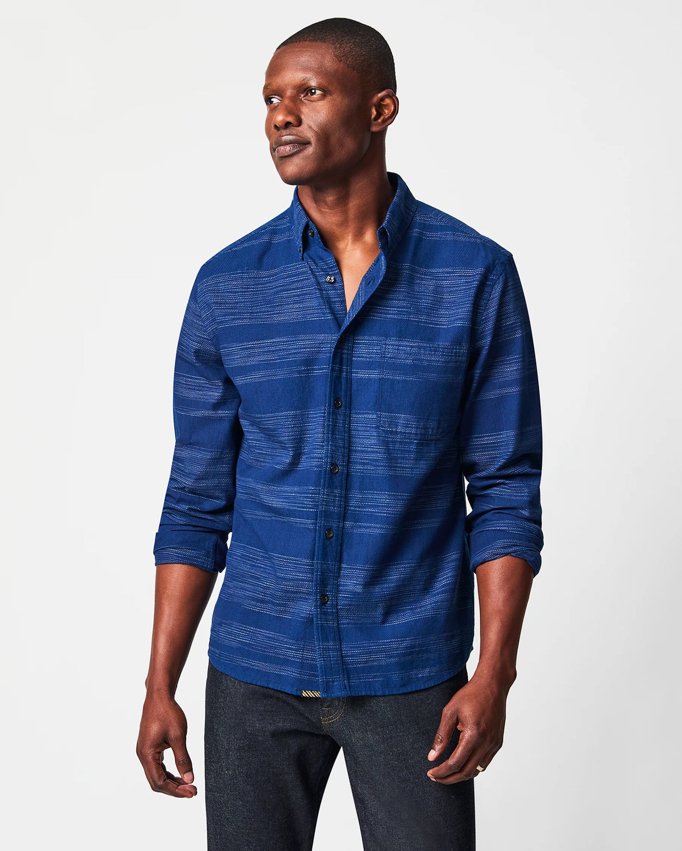 BILLY REID Tuscumbia Shirt | Indigo Gradient