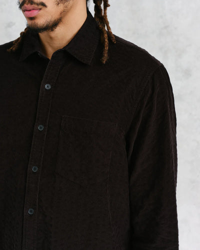 WAX London Shelly Shirt in Seersucker Corduroy