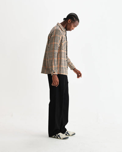 WAX Whiting Houndstooth Overshirt