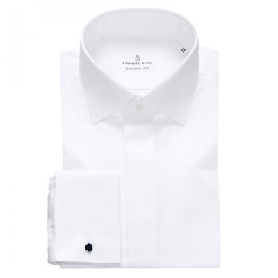 EMANUEL BERG French Cuff Shirt | White