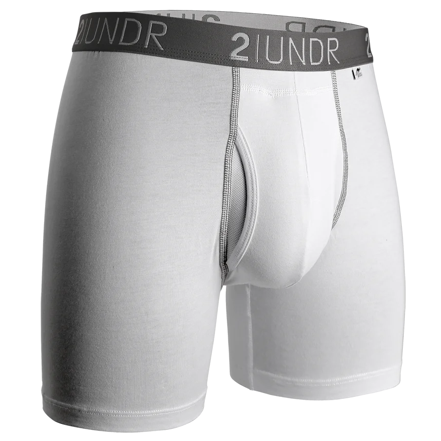 2UNDR Boxer Brief Swing Shift | White/Grey