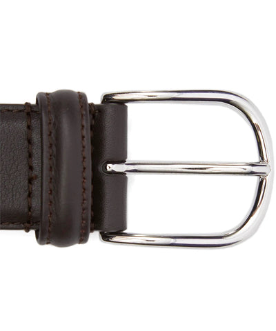 ANDERSON'S Nappa Leather Belt in Brown