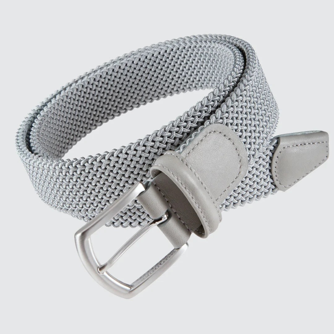 ANDERSON'S Light Grey Elastic Woven Belt