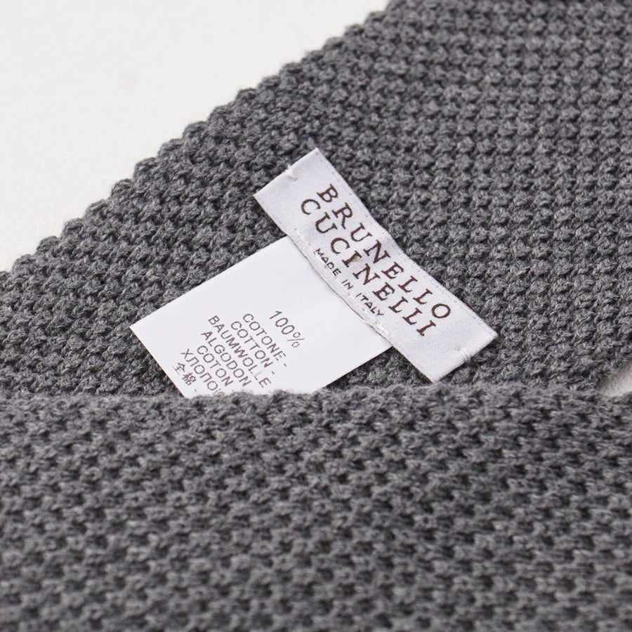 BRUNELLO CUCINELLI Knit Tie | Grey