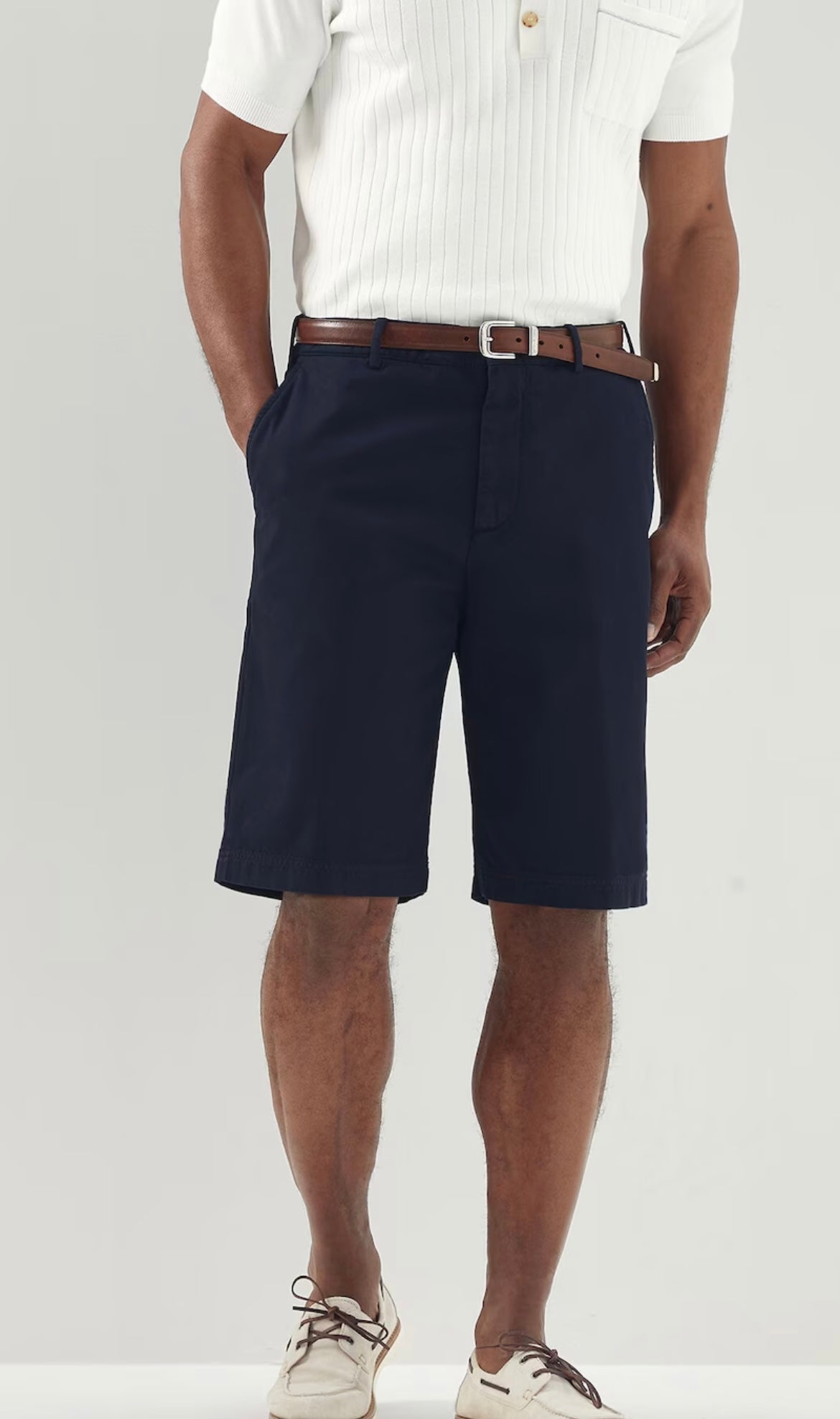BRUNELLO CUCINELLI Garment Dyed Bermuda Short | Navy