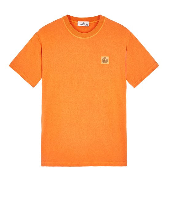 STONE ISLAND SS Tee with Embroidered Chest Logo on | Sienna