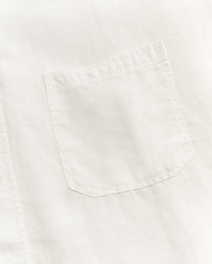 BILLY REID Tuscumbia Linen Shirt | White