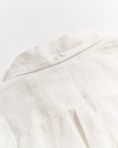 BILLY REID Tuscumbia Linen Shirt | White