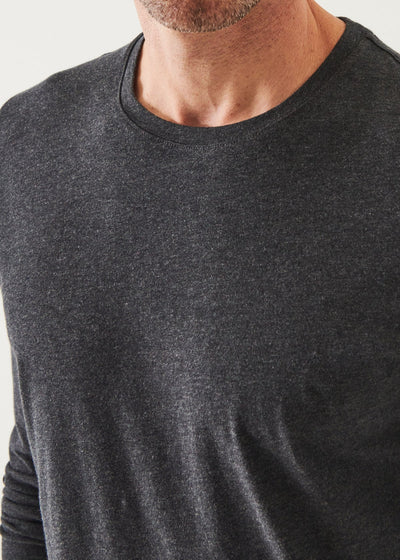 PATRICK ASSARAF Long Sleeve T- Shirt | Charcoal