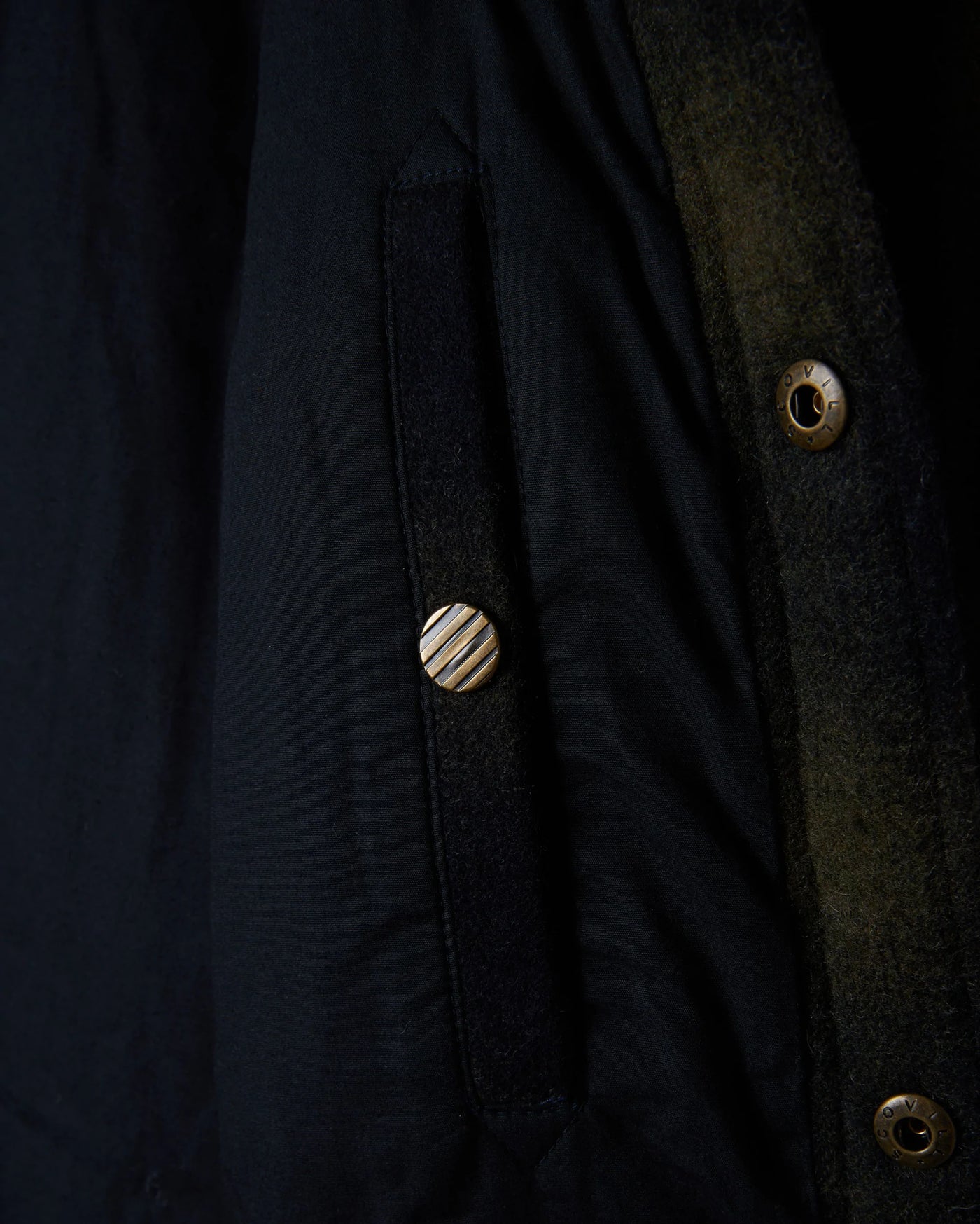 BILLY REID Theo Shirt Jacket | Navy Green