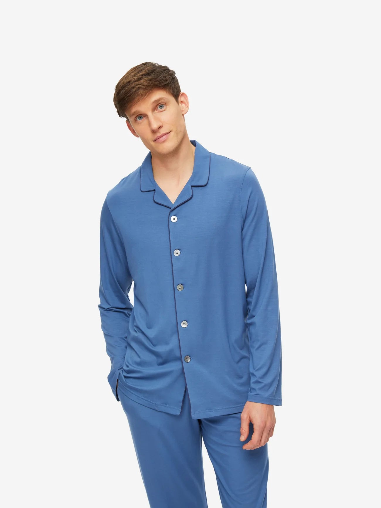 Derek Rose Micro Modal Pyjamas | Blue