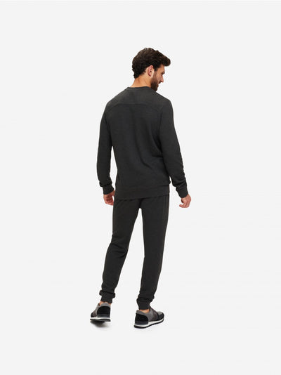 Derek Rose Crew Neck Quinn Sweatshirt | Anthracite