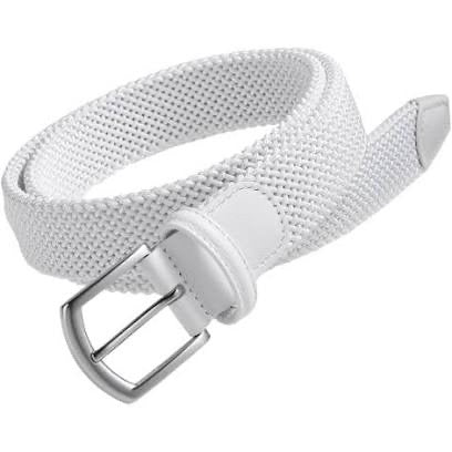 ANDERSON'S Elastic Woven Belt | White